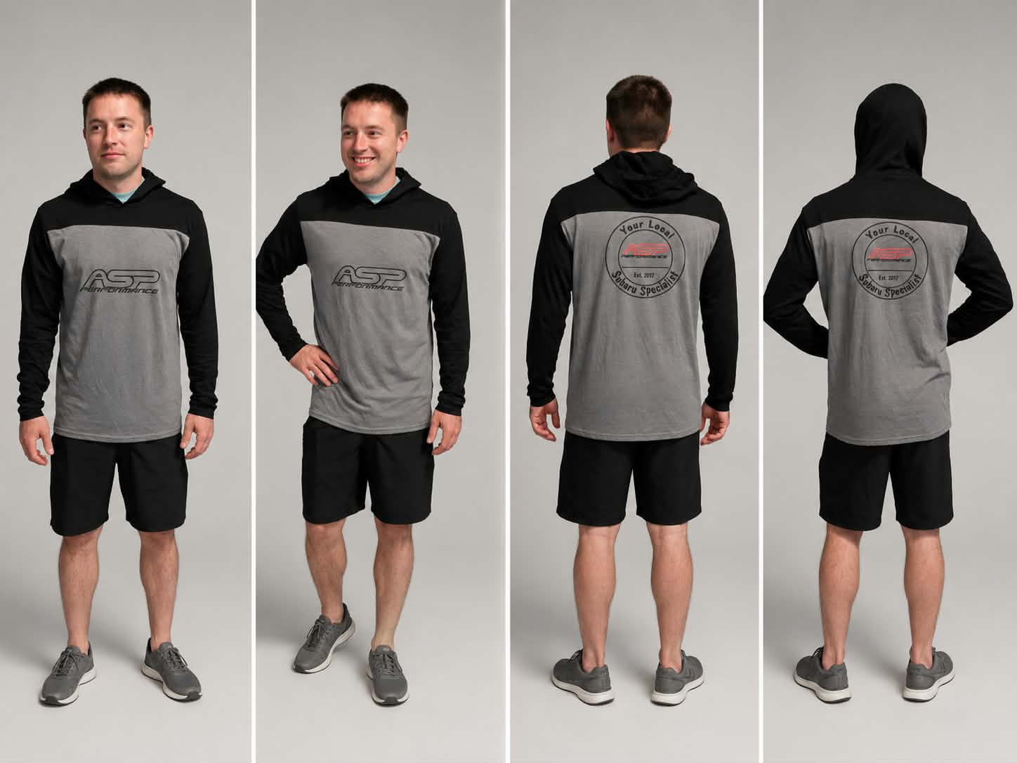 ASP Performance Two-Tone Hooded Long Sleeve