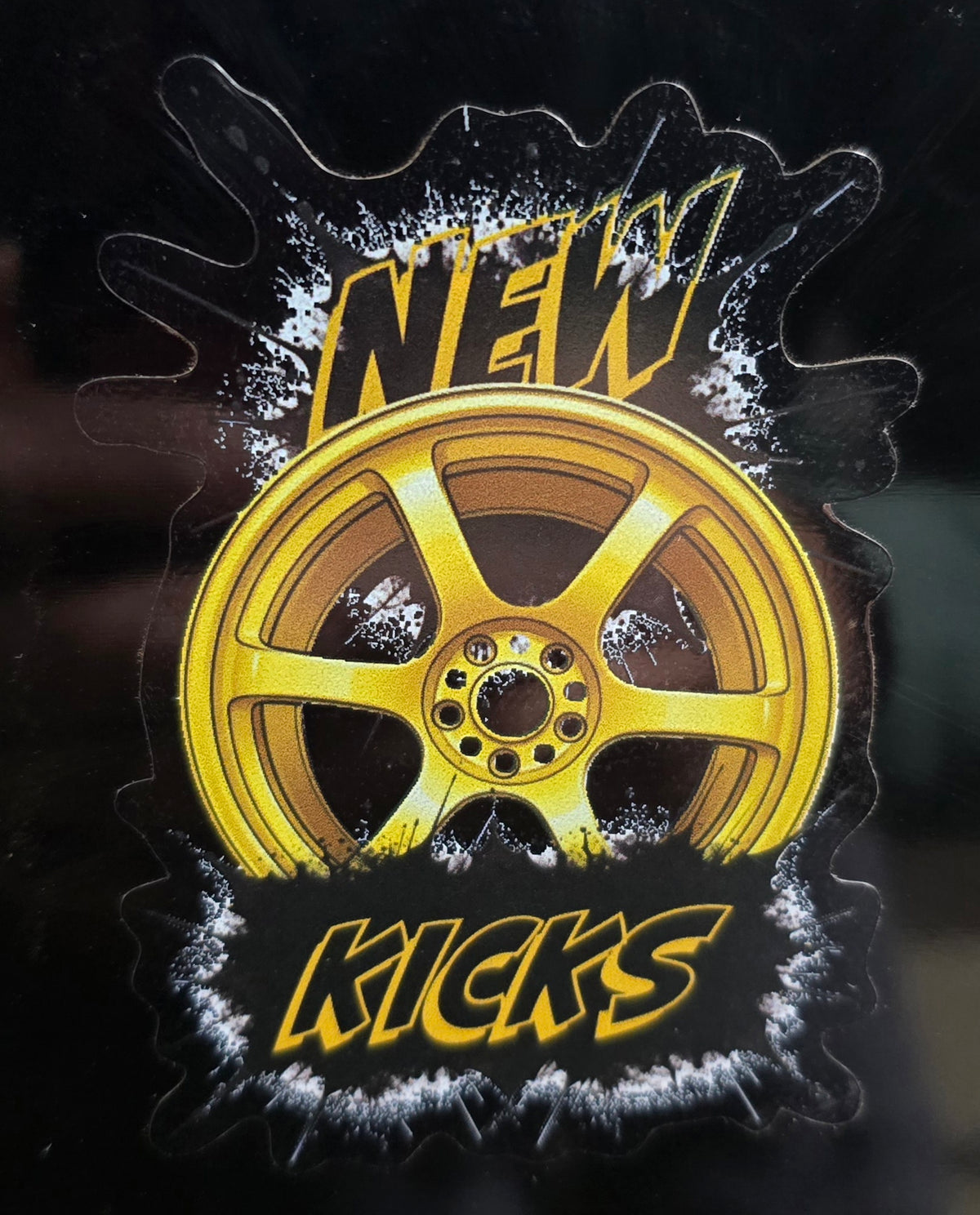New Kicks Wheel Sticker —  Kiss-Cut Vinyl Decal