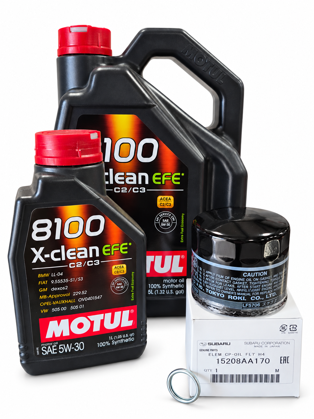 Motul 5W30 2015-2021 WRX Oil Change Kit